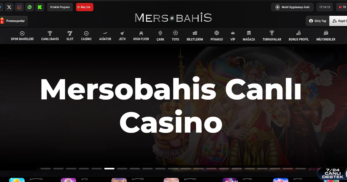 Mersobahis Canlı Casino