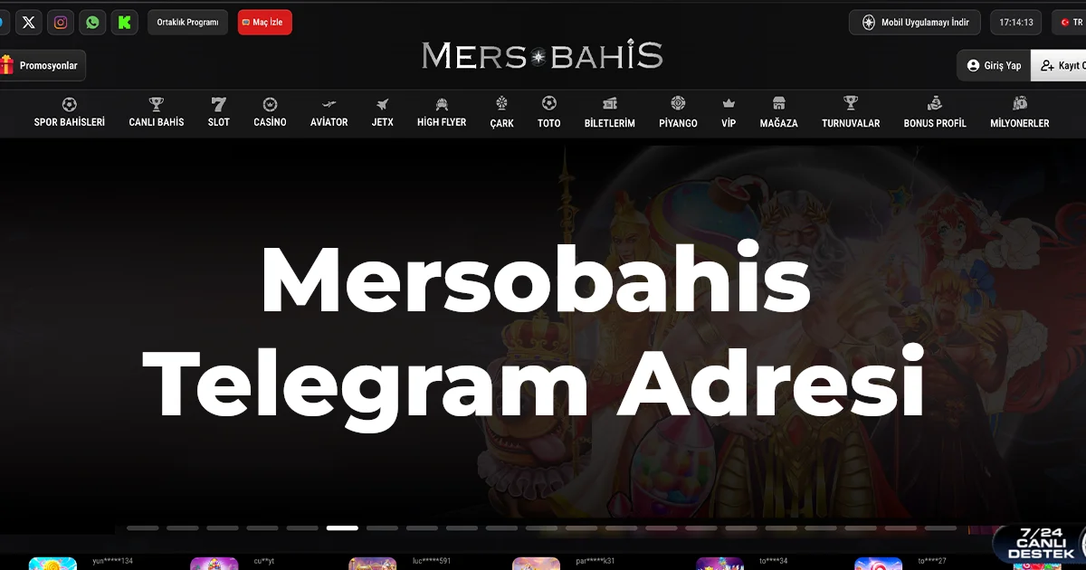 Mersobahis Telegram Adresi