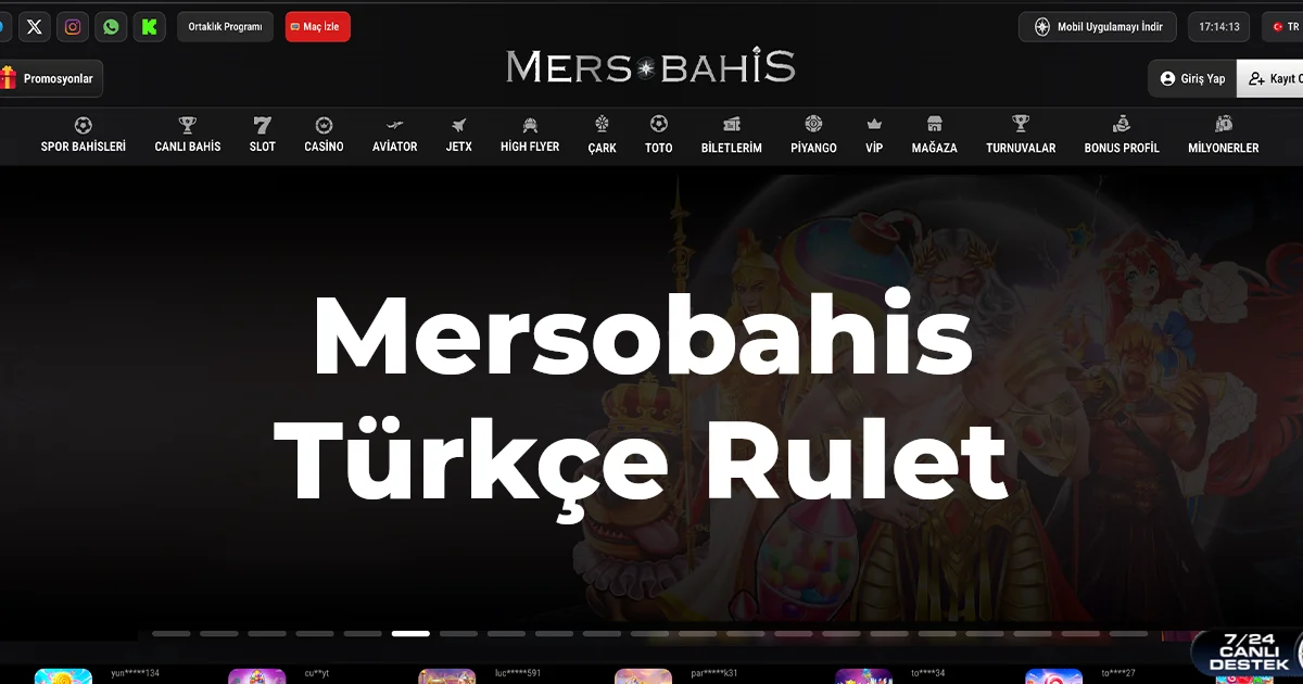 Mersobahis Türkçe Rulet